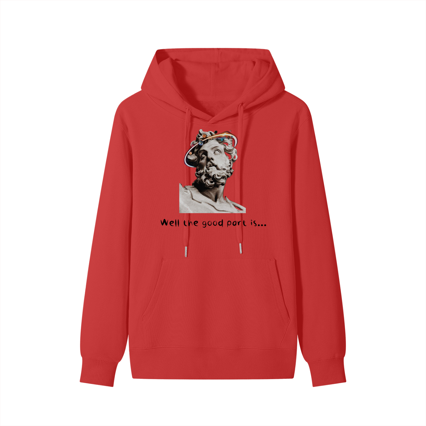 Street Worldly ,Red Hoodie ,Thinking man 