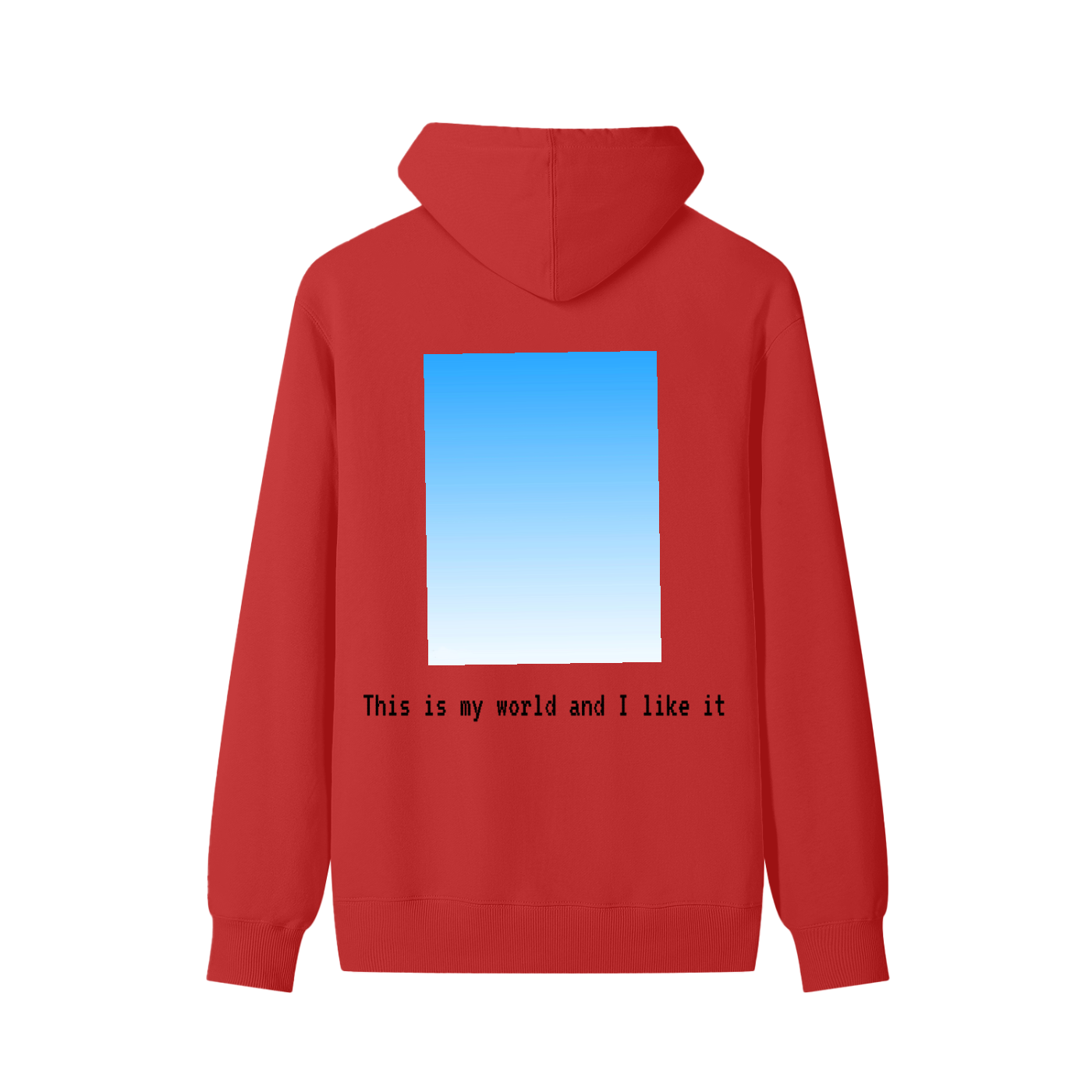 Street Worldly ,Red Hoodie ,Thinking man 